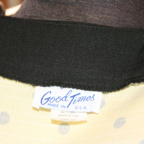 Vintage Good Times Polyester Blouse or Short Jacket - Picture 4 of 5